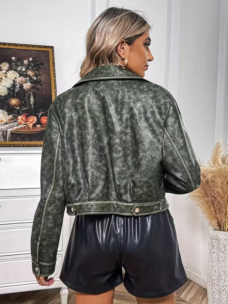 Damska Kurtka Z Asymetrycznym Zamkiem