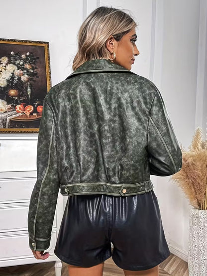 Damska Kurtka Z Asymetrycznym Zamkiem